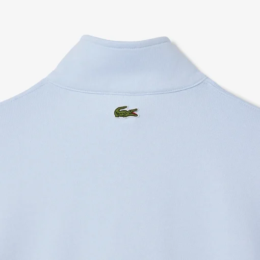Herren Lacoste Sweatshirt mit Reißverschluss, hohem Kragen und Print
