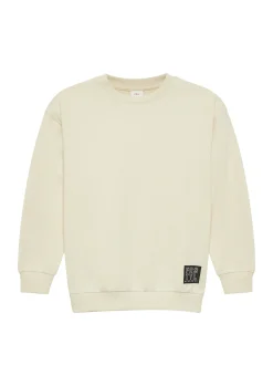 Kinder s.Oliver Sweatshirt mit Rippbündchen und Logo-Patch