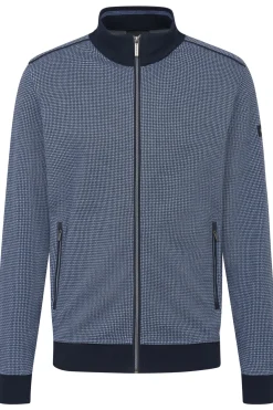 Herren Bugatti Sweatshirt mit Stehkragen