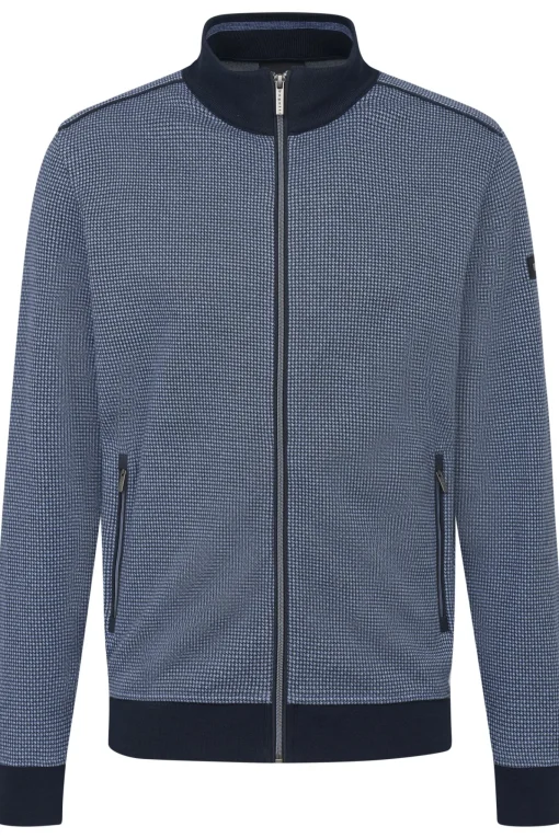 Herren Bugatti Sweatshirt mit Stehkragen