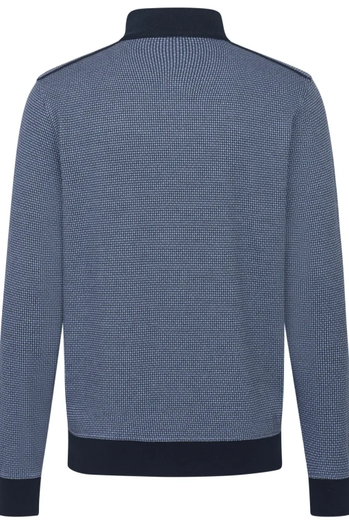 Herren Bugatti Sweatshirt mit Stehkragen