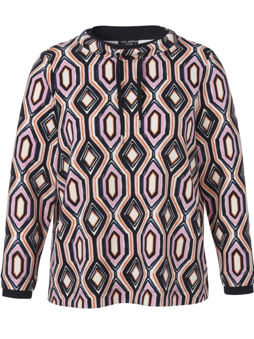 Damen Via Appia Due Sweatshirt mit Stehkragen