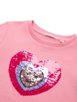 Kinder Tom Tailor Denim Sweatshirt mit Wendepailletten
