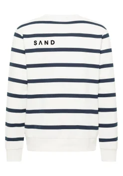 Herren Elbsand Sweatshirt Rundhals Streifen Mert