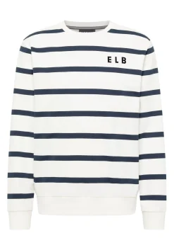 Herren Elbsand Sweatshirt Rundhals Streifen Mert