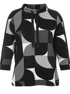 Damen Via Appia Due Sweatshirt Stehkragen