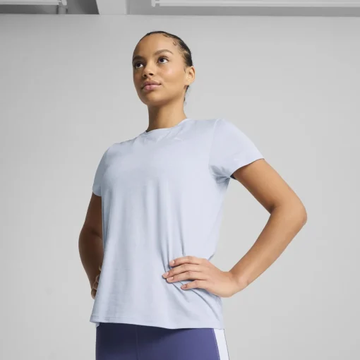 Damen Puma TAD ESSENTIALS Meliertes T-Shirt Damen