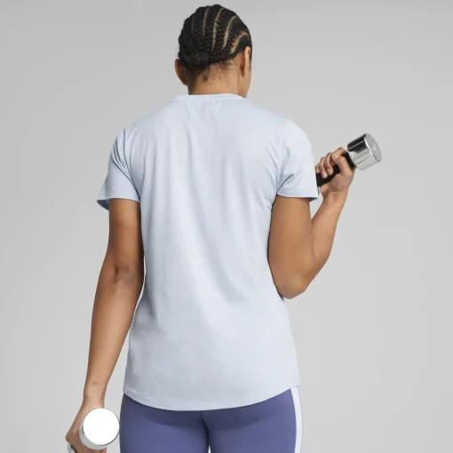 Damen Puma TAD ESSENTIALS Meliertes T-Shirt Damen