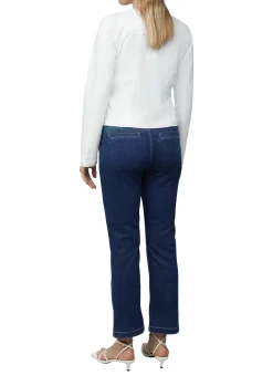 Damen Comma Taillierte Jeansjacke mit Waschung