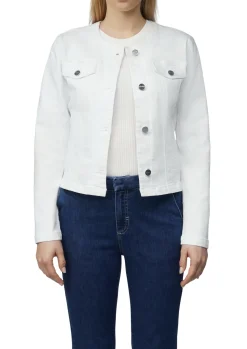 Damen Comma Taillierte Jeansjacke mit Waschung