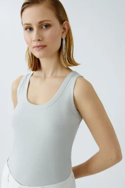 Damen Oui Tank Top mit Glanzgarn