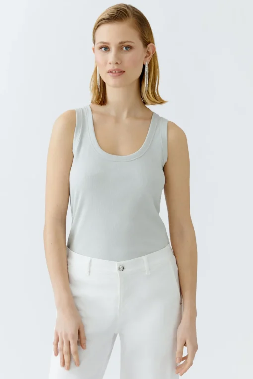 Damen Oui Tank Top mit Glanzgarn