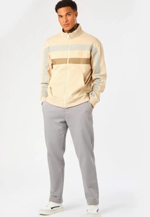 Herren Hugo Red Tapered-Fit Hose aus Baumwoll-Twill mit mittlerer Bundhöhe