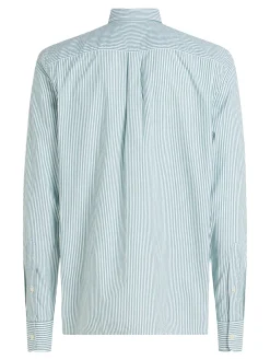 Herren Tommy Hilfiger TH Flex gestreiftes Regular Fit Hemd