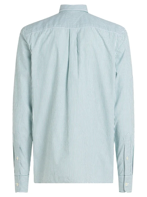 Herren Tommy Hilfiger TH Flex gestreiftes Regular Fit Hemd