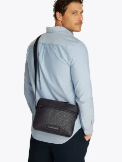 Herren Tommy Hilfiger TH Monogramm Mini Messenger Tasche