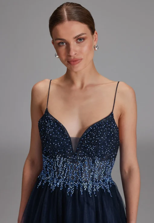 Damen Hey Kyla Tüllkleid mit funkelnder Ziersteinapplikation