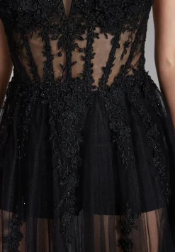 Damen Hey Kyla Tüllkleid mit kurzer Jerseyhose