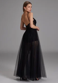 Damen Hey Kyla Tüllkleid mit kurzer Jerseyhose