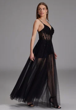 Damen Hey Kyla Tüllkleid mit kurzer Jerseyhose