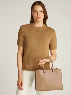 Damen Tommy Hilfiger Tote-Bag mit TH-Monogramm-Emblem
