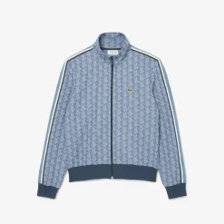 Herren Lacoste Track-Jacke Paris aus Jacquard mit Reißverschluss