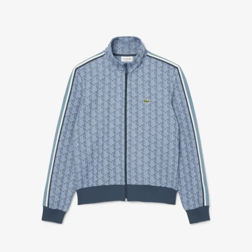 Herren Lacoste Track-Jacke Paris aus Jacquard mit Reißverschluss