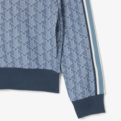 Herren Lacoste Track-Jacke Paris aus Jacquard mit Reißverschluss