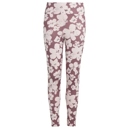 Kinder Adidas Train Essentials Seasonal Printed High Waisted Kids 7/8-Leggings
