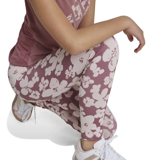 Kinder Adidas Train Essentials Seasonal Printed High Waisted Kids 7/8-Leggings