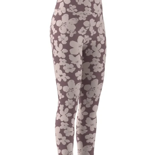 Kinder Adidas Train Essentials Seasonal Printed High Waisted Kids 7/8-Leggings