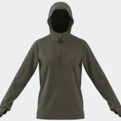 Damen Adidas Trainingsjacke mit Kapuze