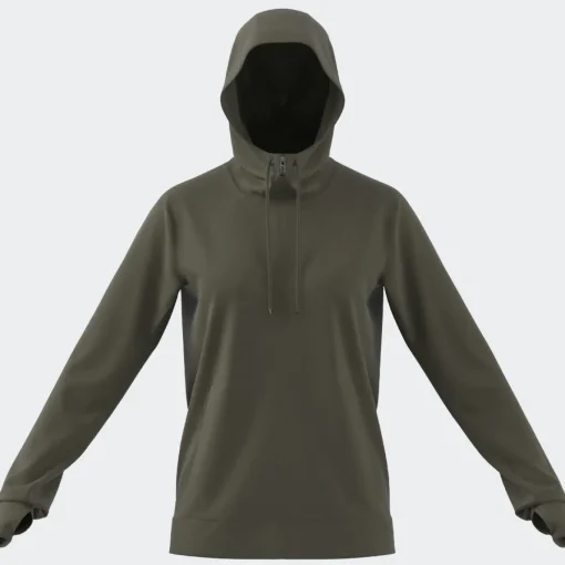 Damen Adidas Trainingsjacke mit Kapuze