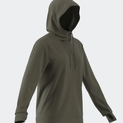 Damen Adidas Trainingsjacke mit Kapuze