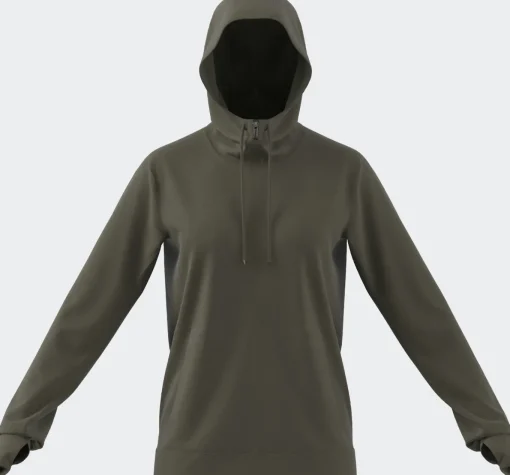 Damen Adidas Trainingsjacke mit Kapuze