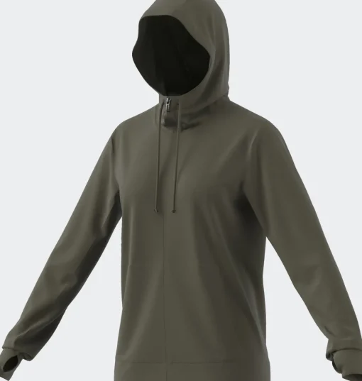 Damen Adidas Trainingsjacke mit Kapuze