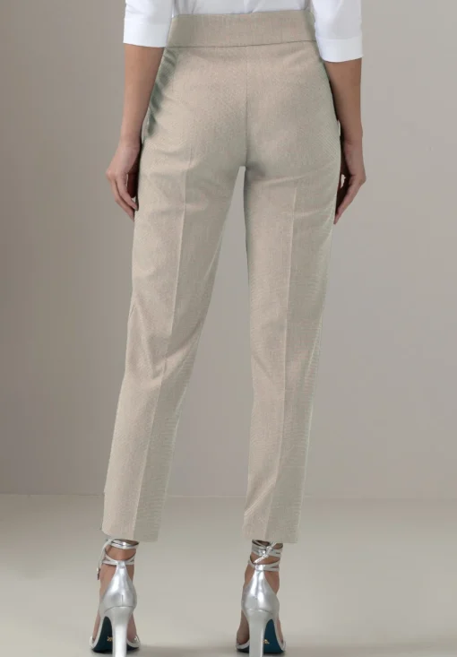 Damen Bianca Trendige Stretch-Hose mit breitem Formbund