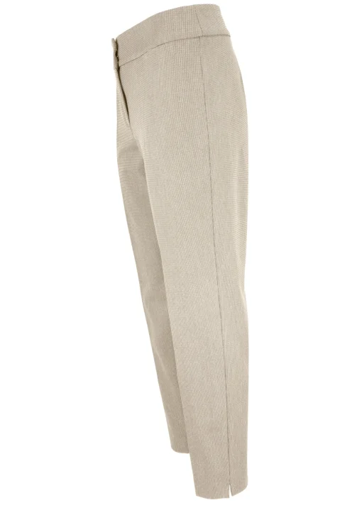 Damen Bianca Trendige Stretch-Hose mit breitem Formbund