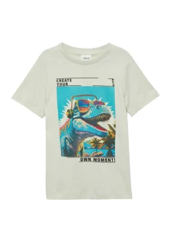 Kinder s.Oliver T-Shirt aus Baumwolle mit Frontprint