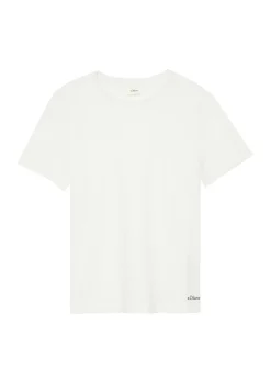 Kinder s.Oliver T-Shirt aus Baumwolle mit kleinem Schriftprint