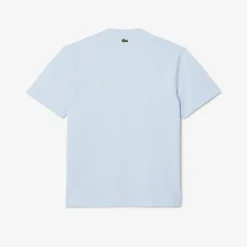 Herren Lacoste T-Shirt aus Baumwolle mit Signatur-Print