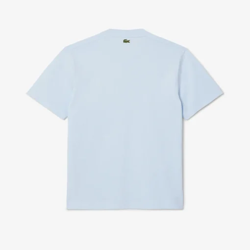 Herren Lacoste T-Shirt aus Baumwolle mit Signatur-Print