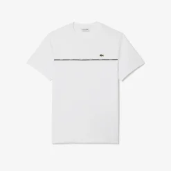 Herren Lacoste T-Shirt aus Baumwolljersey mit -Einfassung