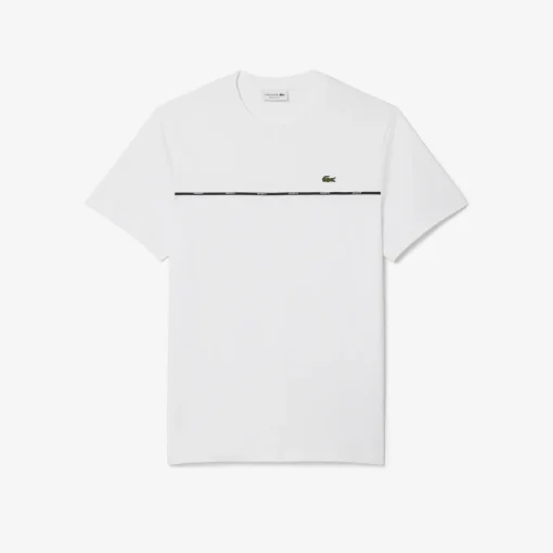 Herren Lacoste T-Shirt aus Baumwolljersey mit -Einfassung