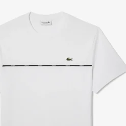 Herren Lacoste T-Shirt aus Baumwolljersey mit -Einfassung