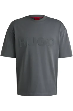 Herren Hugo Red T-Shirt aus Baumwoll-Jersey mit tonalem Logo