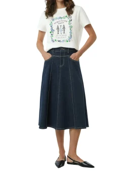 Damen Comma T-Shirt aus Baumwollmix