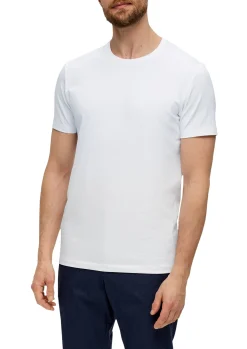 Herren s.Oliver BLACK LABEL T-Shirt aus Baumwollstretch