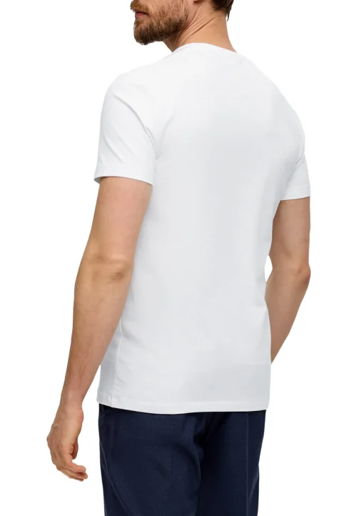 Herren s.Oliver BLACK LABEL T-Shirt aus Baumwollstretch