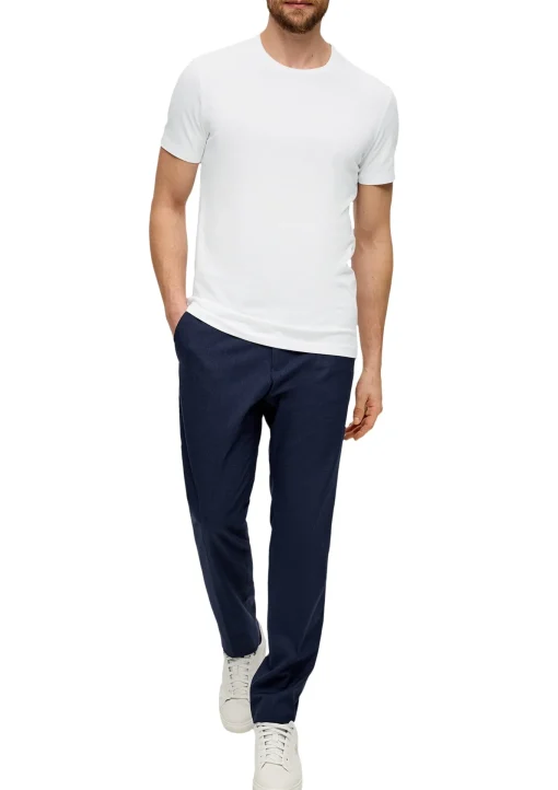 Herren s.Oliver BLACK LABEL T-Shirt aus Baumwollstretch